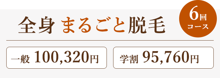 全身まるごと脱毛